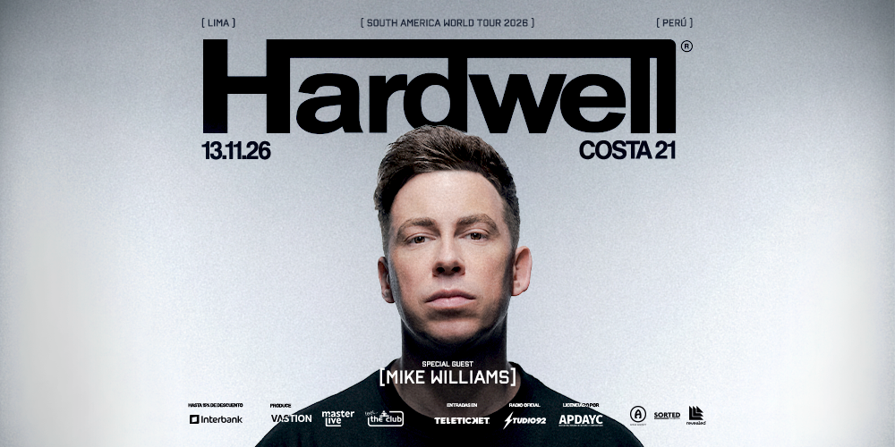 Portada de Hardwell en Lima 2026