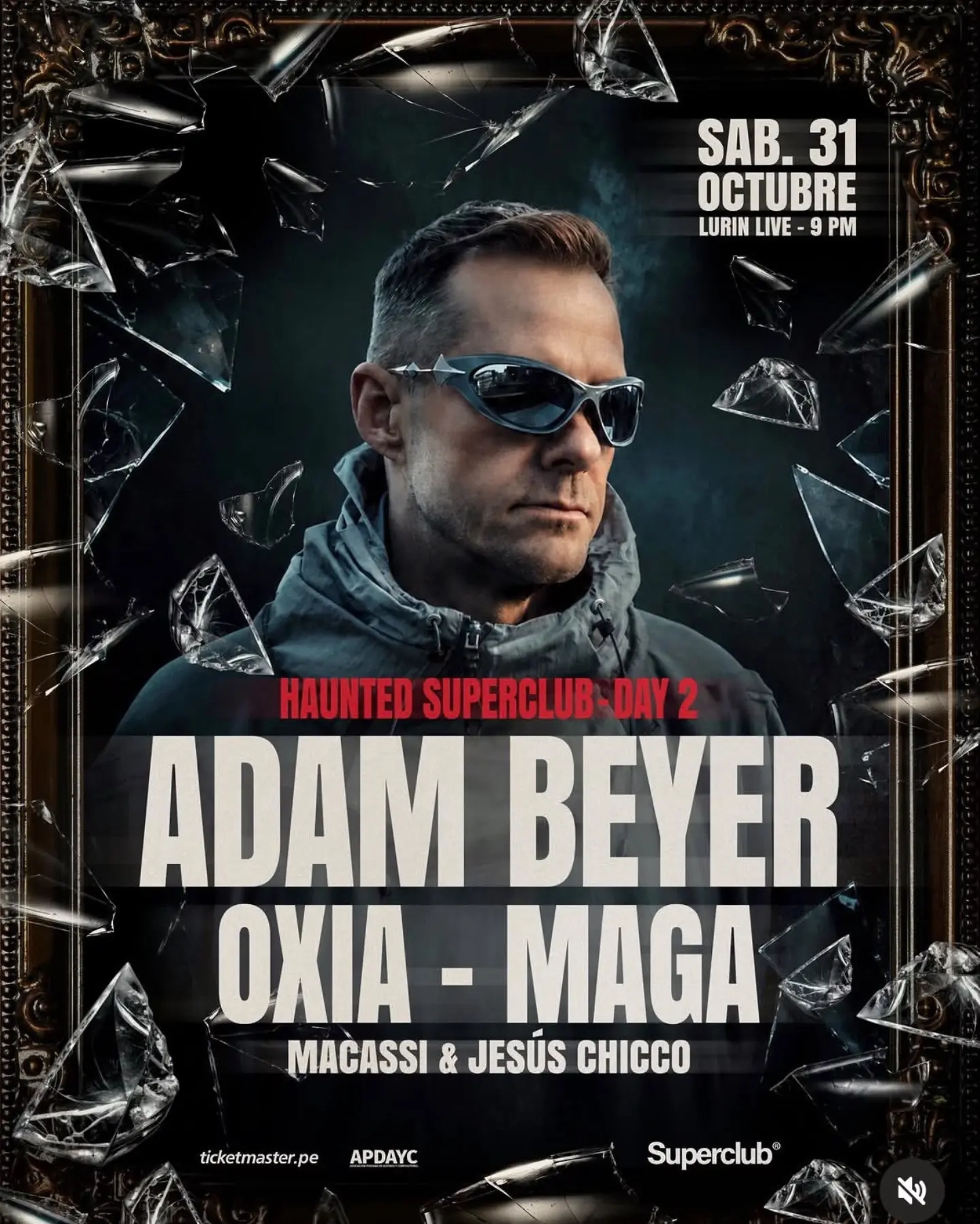 Portada de Adam Beyer en Lima 2026 - Haunted Superclub Day 2