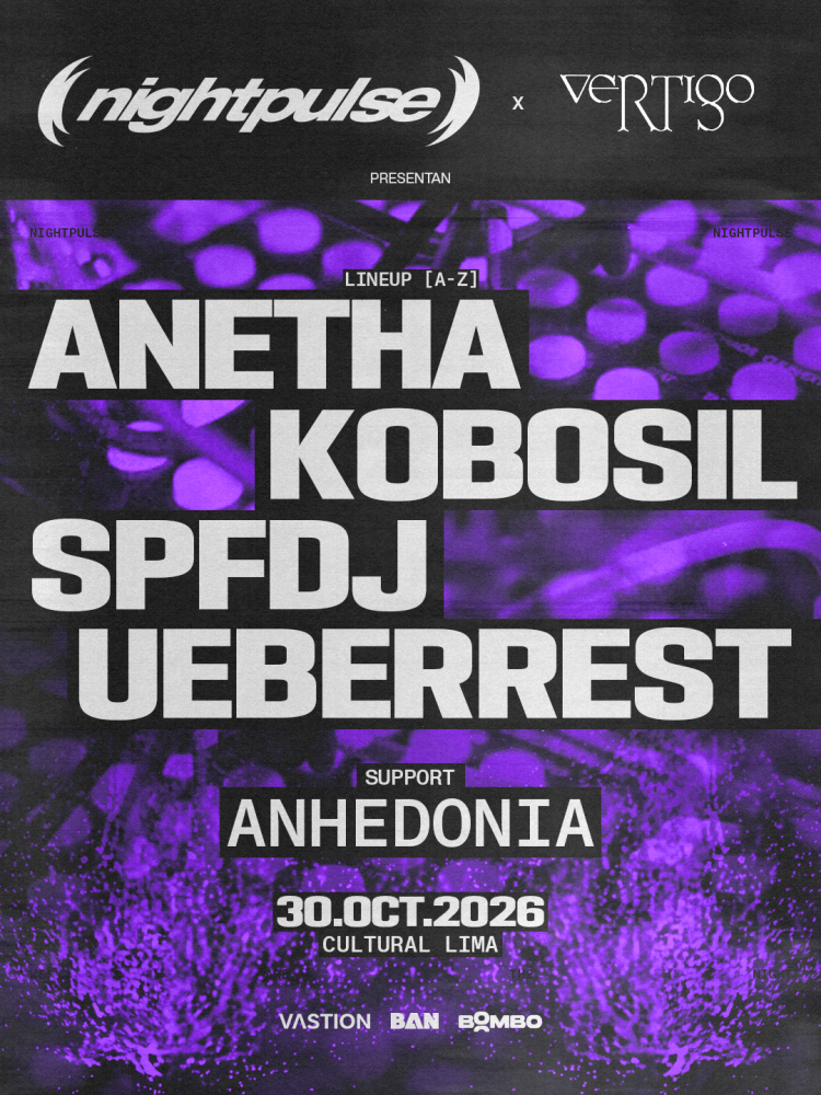 Portada de Nightpulse en Lima 2026 - Anetha y Kobosil